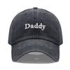 Letter Embroidered Parent Matching Baseball Cap Adjustable Dad Hats  For Man Women