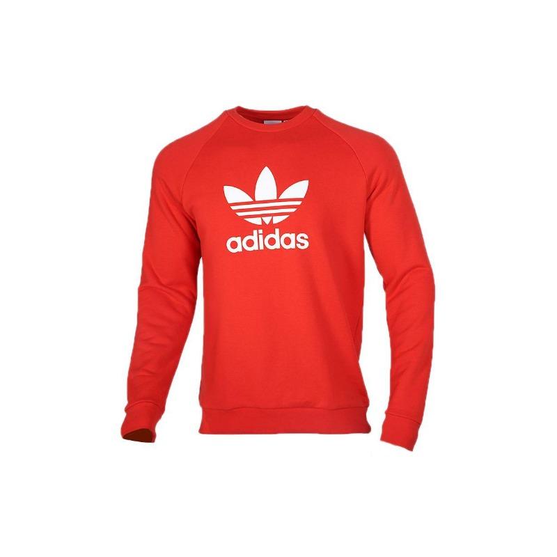 adidas Originals Trefoil Crew Neck Sweatshirt Men Sweatshirt Red FM3781