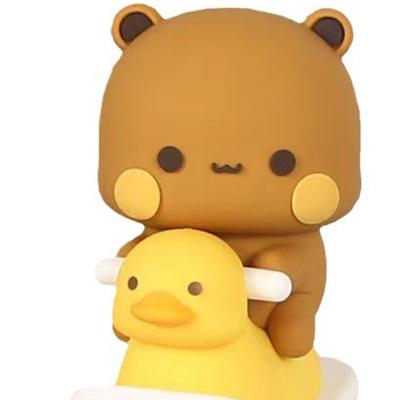 6.5cm Collectible Cute Action Kawaii Bear Toy Home Decor Bubu Dudu Panda Bear Figure Toys Bubu Dudu Figure Model Art Bear Toy
