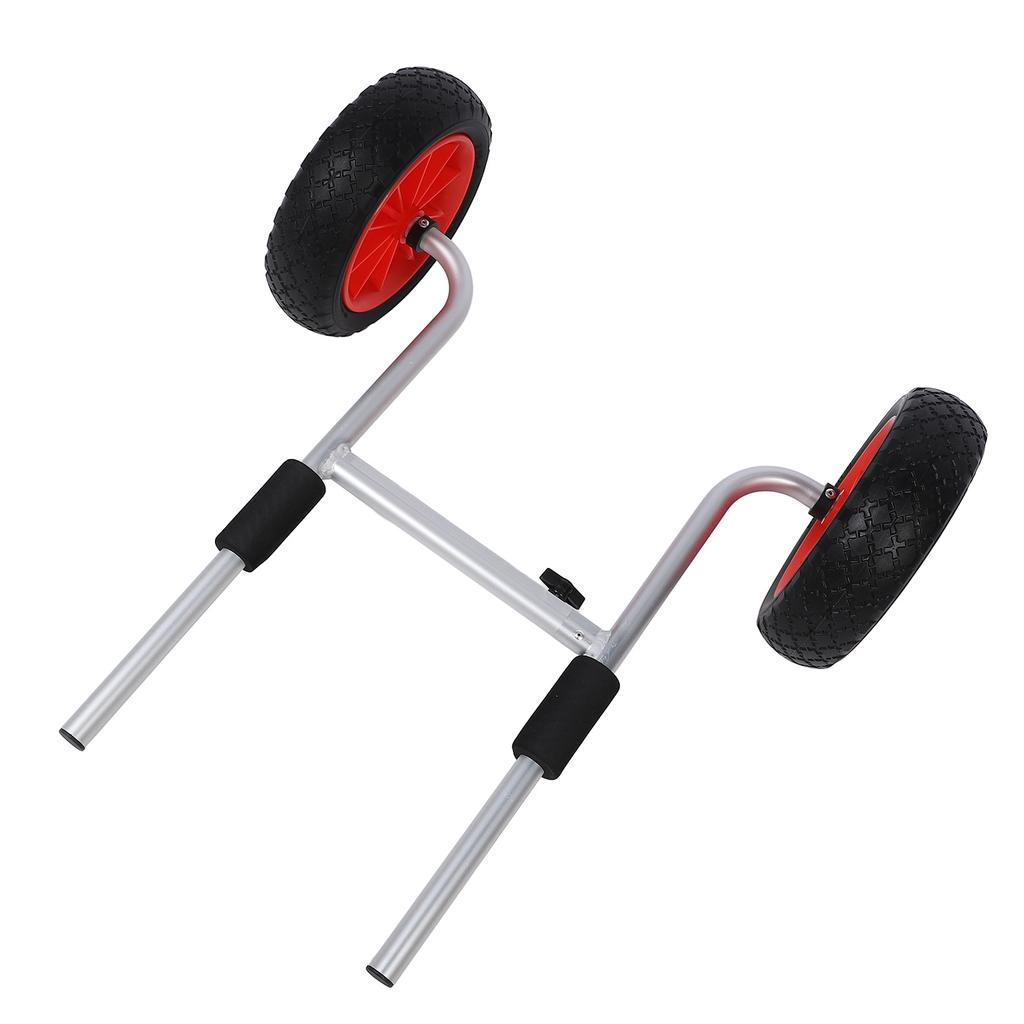 Canoe Carrier Dolly Adjustable Foldable 10in Tires Powder Coated Aluminum Kayak Transport Cart for S
