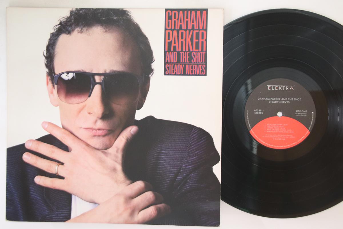 

LP Record GRAHAM PARKER - Steady Nerves 603881 ELEKTRA 1985 US Rock Used