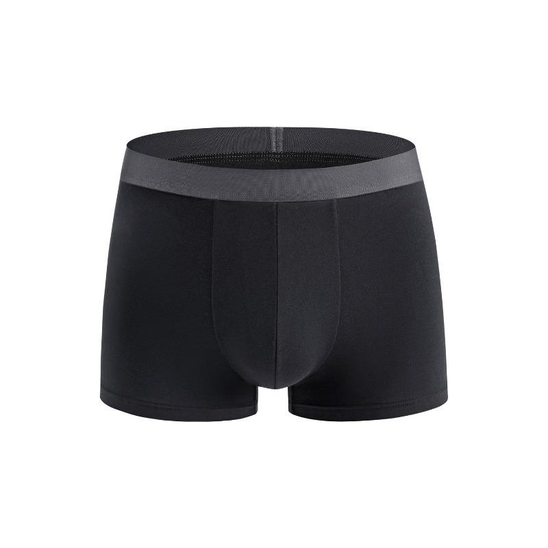 Plus-size Men's Spring and Summer Modal Sports Breathable Mid-waist Briefs