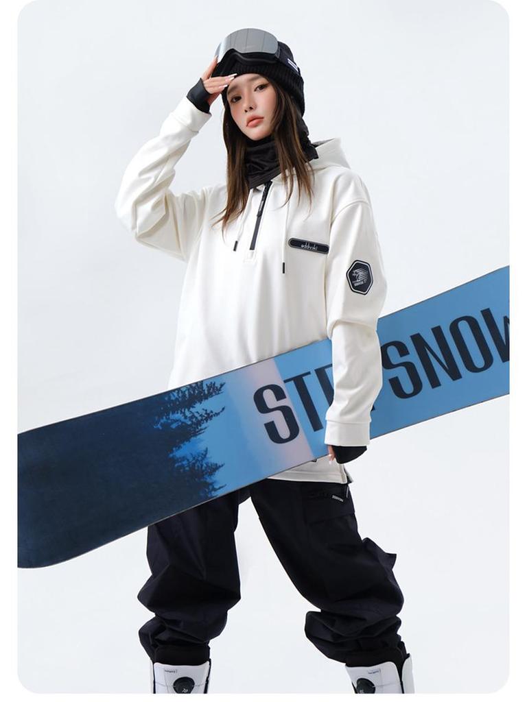 Oddivski Women's Soft Shell Ski Suit: Windproof Waterproof Hoodie Snowboard Jacket