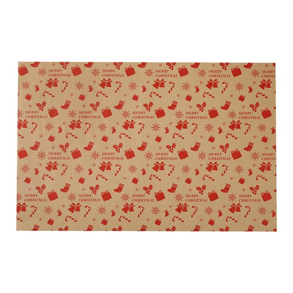 50x70cm Xmas Gift Paper Recyclable Kraft Wrapping Paper Christmas Wrapping Paper Sturdy For Wedding Winter Holiday Christmas