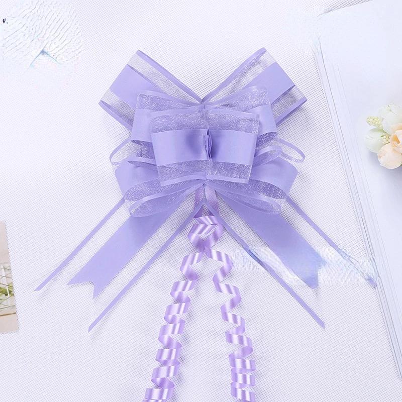 10pcs 5cm Beautiful Pull Bow Ribbon Gift Packing flower bow Bowknot Party Wedding Car Room Decoration Party DIY WED RIBBON