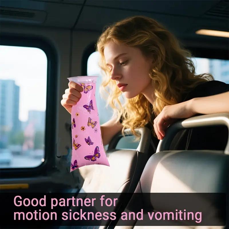 6Pcs 1000Ml Disposable Vomiting Bag For Children Aldult Car Mounted Cartoon Motion Sickness Bags Portable Diarrhea Bag Urine Bag