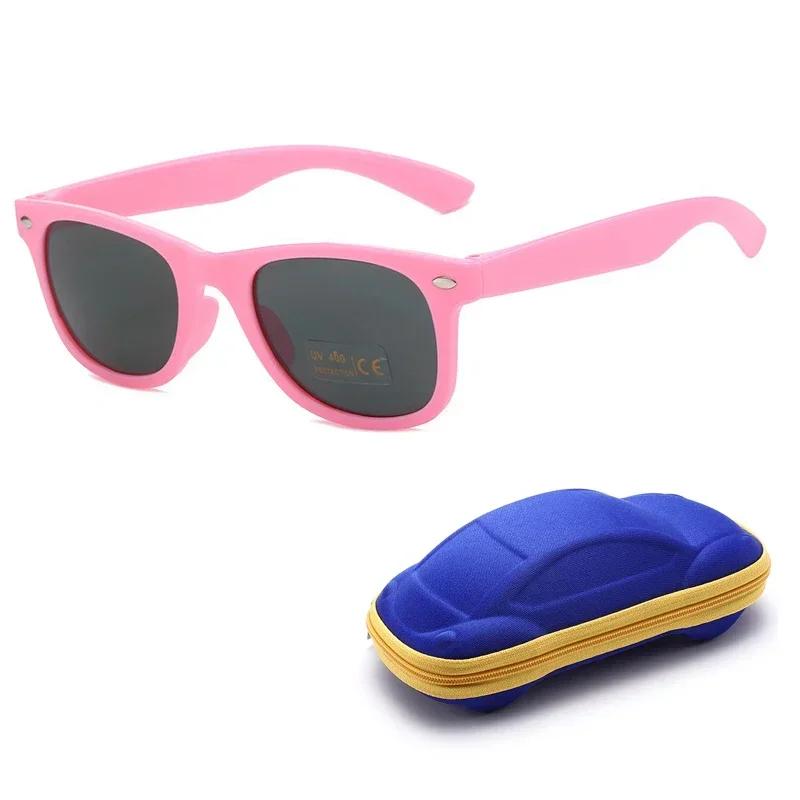 Fashionable And Trendy Children'S Cute Sunglasses Retro Candy Color Outdoor Sun Protection Eyeglasses With Glasses Box Uv400