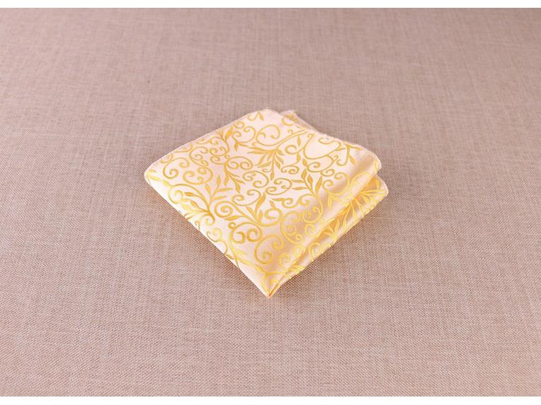 Men's Pocket Square: Customizable Logo Pattern Handkerchief for Gentleman, Evening Accessories