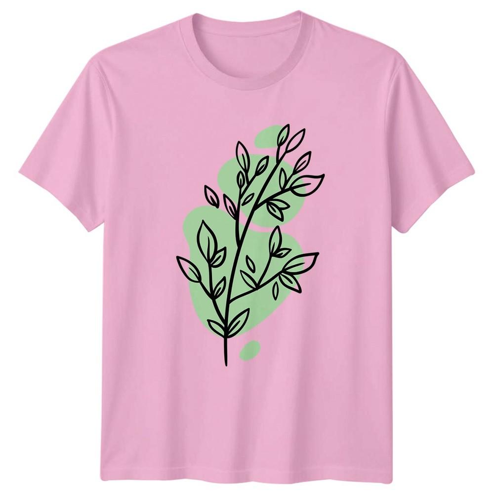 Minimalist Botanical Leaf Branch TShirt Minimalist Botanical Plant Nature