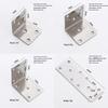90° L-Shaped Stainless Steel Angle Bracket for Furniture and Shelves