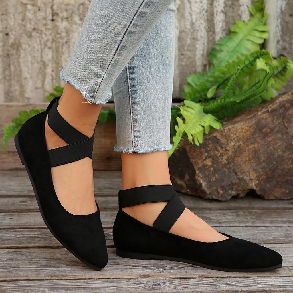 Plus Size Women's Casual Slip-on Loafers - Summer 2025 European & American Style, Size 43