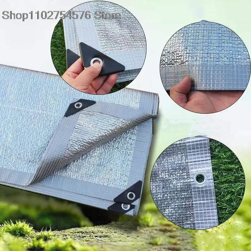 99% Shade Rate Aluminum Foil Sunshade Net Summer Silvery Reflective Sun Shelter Anti-UV Pergola Awning Car Sun Shed Canopy