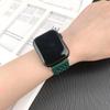 Silicone+Leather Strap For Apple Watch Ultra2 Band 49mm 45mm 41mm 40mm 44mm 42mm Magnetic Bracelet iWatch Series 9 8 7 SE 6 5 4 3