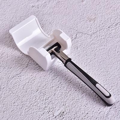Plastic Super Suction Cup Razor Rack Shaver Home Bathroom Wall Storage Holder