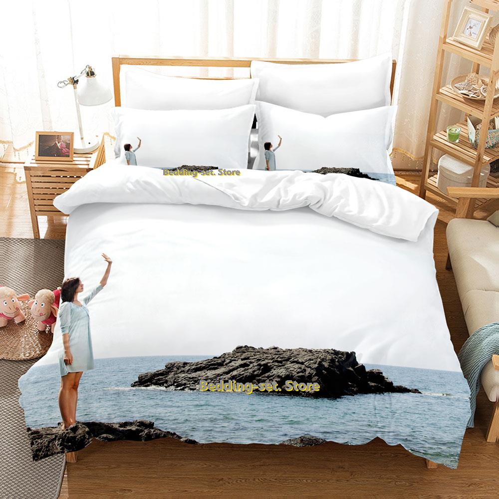 Comforter Kpop Girls Generation Bedding Set Single Twin Full Queen King Size Bed Set Adult Kid Bedroom Three-Piece Suits Kawaii Girls