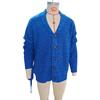 Herbst Winter Herren Cardigan Einfarbige Langarm Slim Fit Strickpullover Mantel Lässige Strickjacke