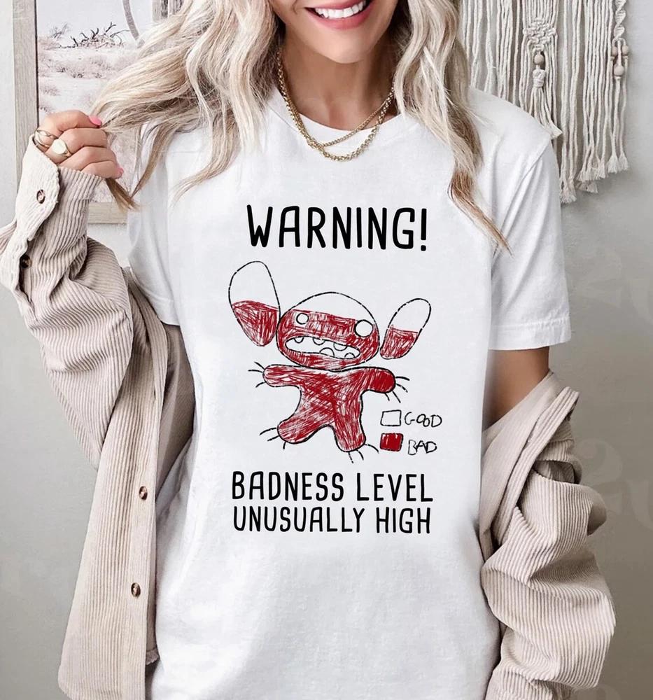 TShirt Lilo Stitch 626 Stitch Day Warning Badness Level Unisex 2 S