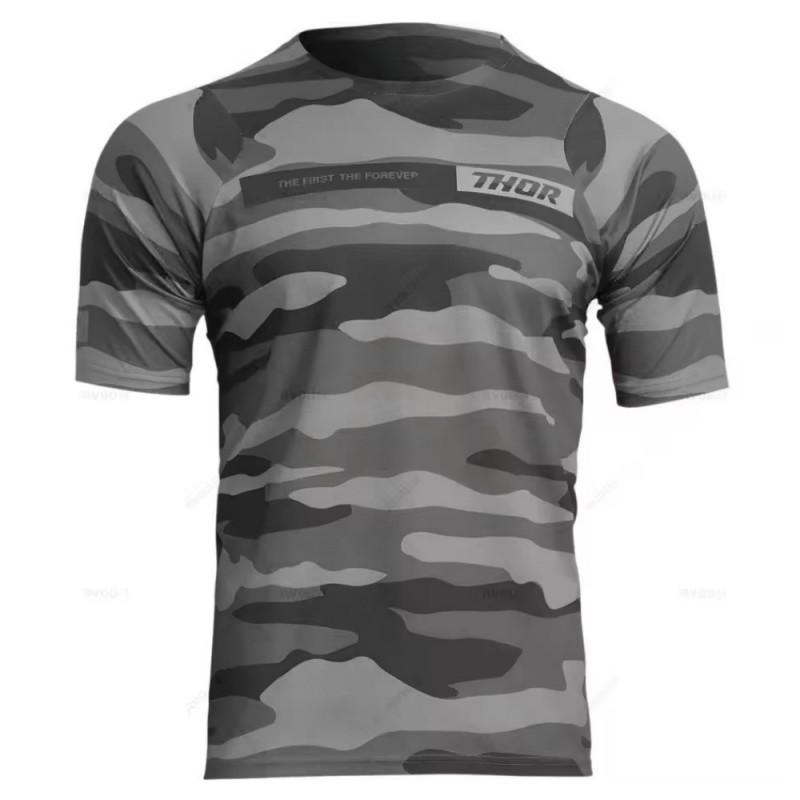 THOR Kurzarm MTB Trikot Schnelltrocknendes Radtrikot Herren Damen Mountainbike Motocross Top