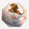 1pc Teacup Puppies Umbrella with Plastic Handle,Suitable for All Seasons Home Travel Outdoor Umbrellaptys31030