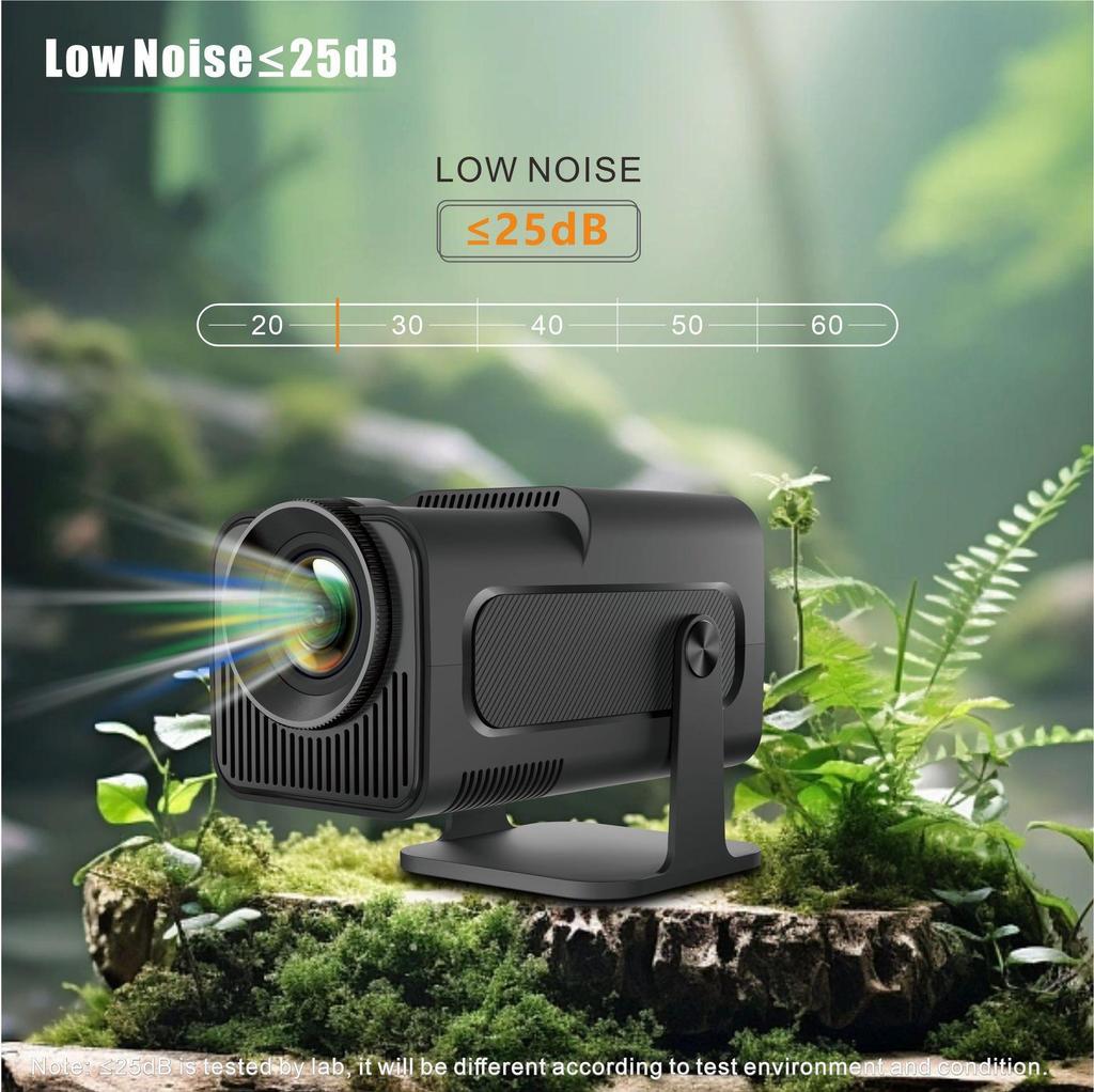 HY320 Mini Projector: 720P Android 11 HD Portable Home Theater with WiFi