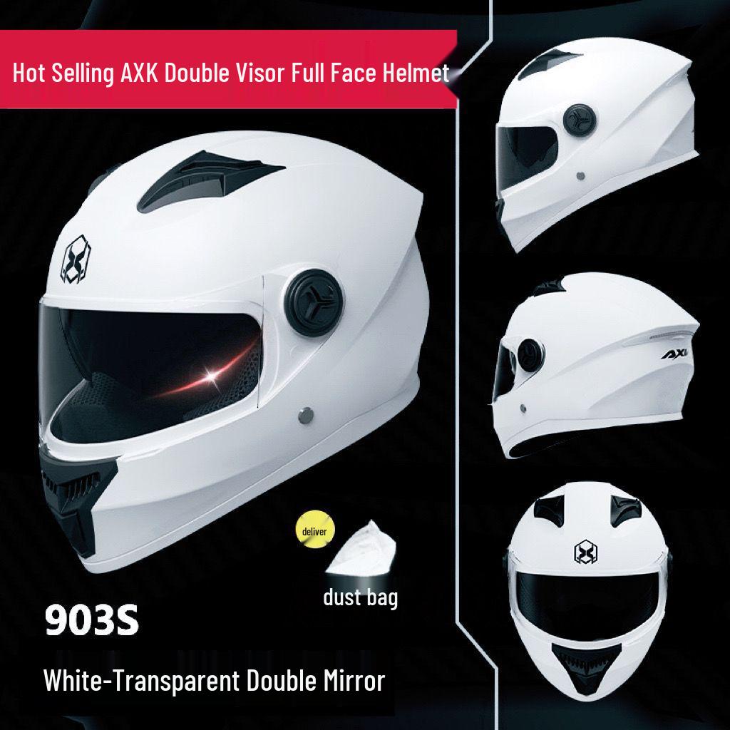 Double-Sided Mirror Electric Motorcycle Full-Face Helmet Unisex, Universal Summer Half Helmet