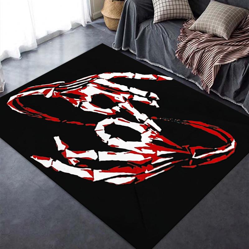 Korn Carpet Rug for Living Room Bedroom Home Sofa Decoration,Kids play Non-slip Floor Mat