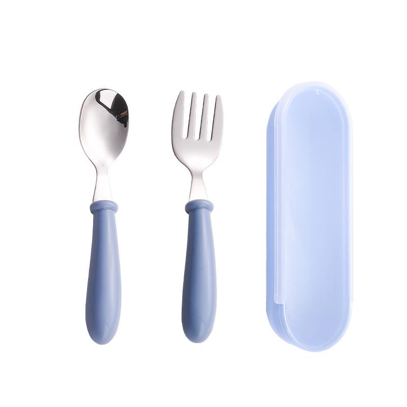 304 Stainless Steel Children's Cutlery Set - Baby Spoon, Fork, and Dinner Spoon