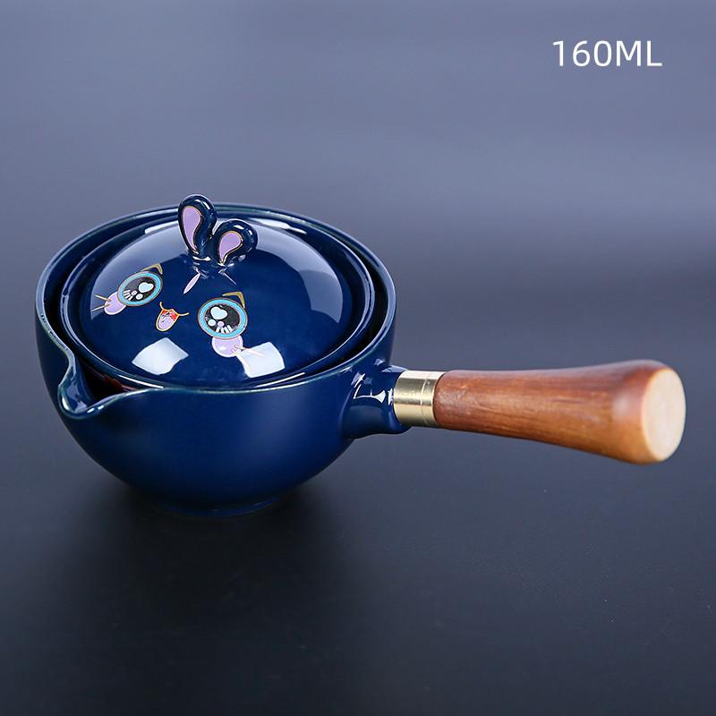 New Style Rabbit Chinese Kung Fu Tea set Travel Tea set Ceramic Portable Tea set Teapot Tea Maker Infuser Teacup Cup for Tea