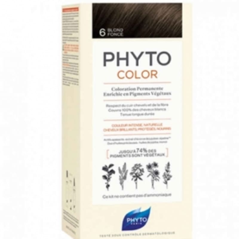

Phyto Color Стойкая (Растительный краситель) Краска для волос - 6 ТЕМНО-РУСЫЙ