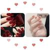 2026 New Year Red Super Sparkle Waterproof Nail Polish with Crushed Diamonds - Luxurious Whitening Formula