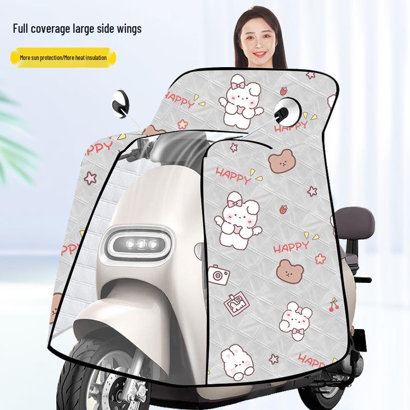 

2025 XL Full Wrap EV Windshield Quilt for Summer Sun Protection
