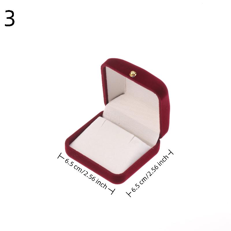 Flocking Gold Buckle Jewelry Box Pendant Ring Necklace Earring Bracelet Display Storage Box Luxury Feelings Packaging Box