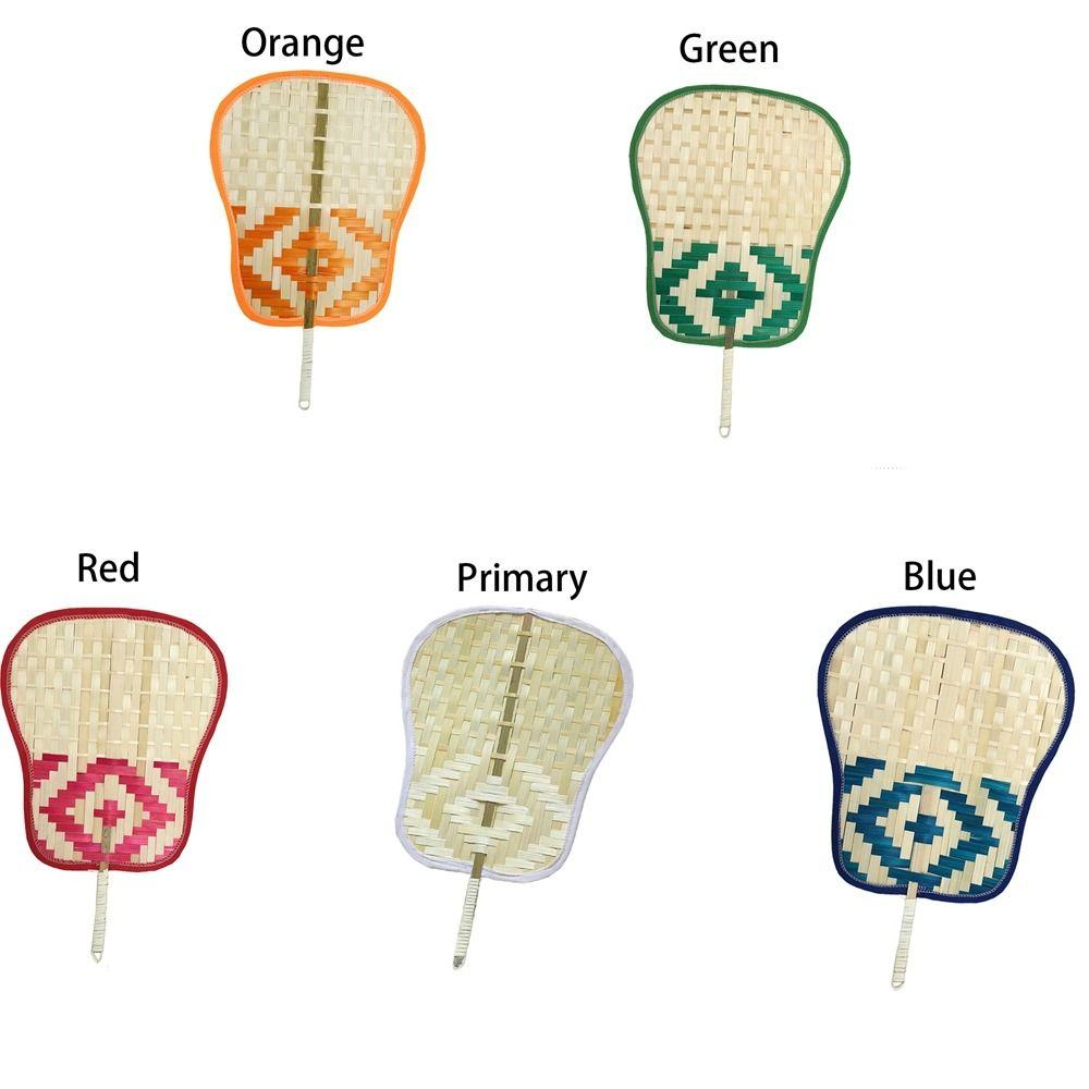 Hand-wove Bamboo Weaving Fan Old-fashioned Plantain Fan Portable Hand Cattail Fan Summer Cooling