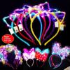 Rabbit Mouse Ears Luminous Headwear Cat Ear Crown Hair Accessory Gift
