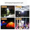 Outdoor USB Rechargeable LED Bulbs Camping Tent Hanging Lamp Portable Powerful Fishing BBQ Lighting Night Lights Lantern