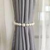 1PCS Simulation Pearl Magnetic Curtain Tiebacks Curtain Ties Car Curtain Ties Decorative Ties Bundle Rope Children's Room Decoration