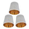 E14 Lampshade Dust Proof Modern Hollow Out Decorative Fabric Lamp Shade Cover for Table Wall Floor