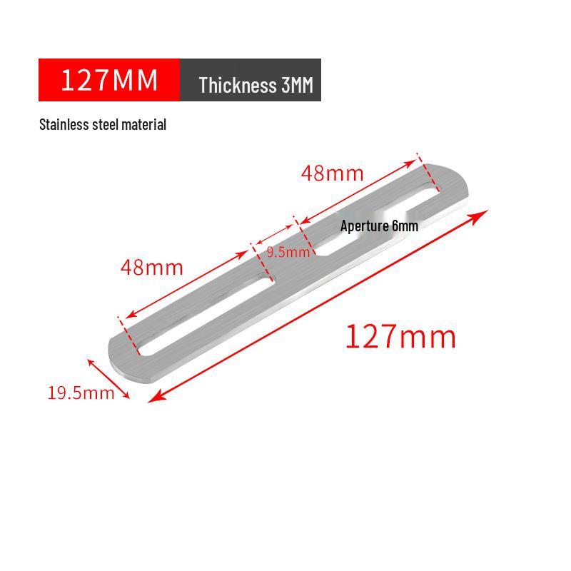 Stainless Steel 90° Movable L-Shaped Corner Bracket with Long Hole for Shelf Support