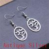 Boucles d'oreilles Symbole Om Yoga Vintage Boucles d'oreilles Mode Pour Femmes Apprêts de Fabrication de Bijoux DIY