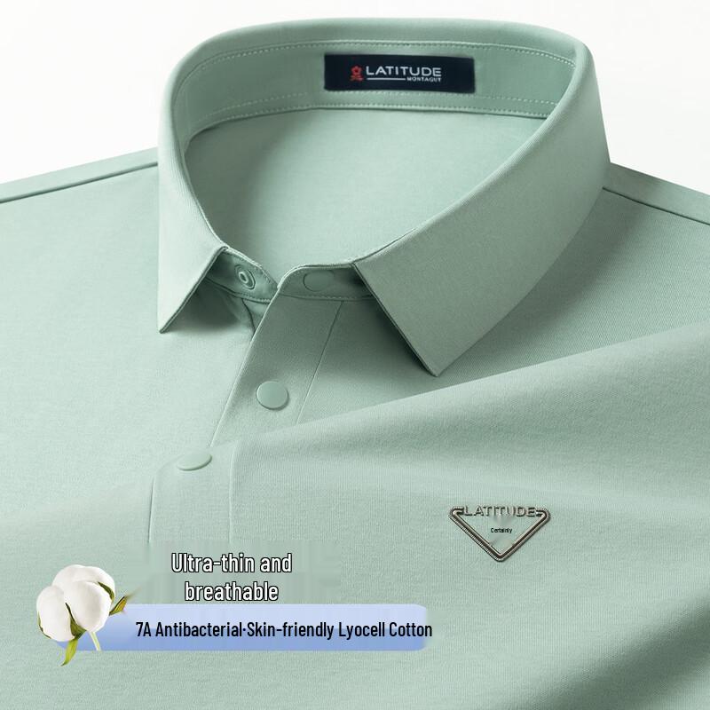 MONTAGUT Men s Liquid Ammonia Cotton Polo Shirt 52