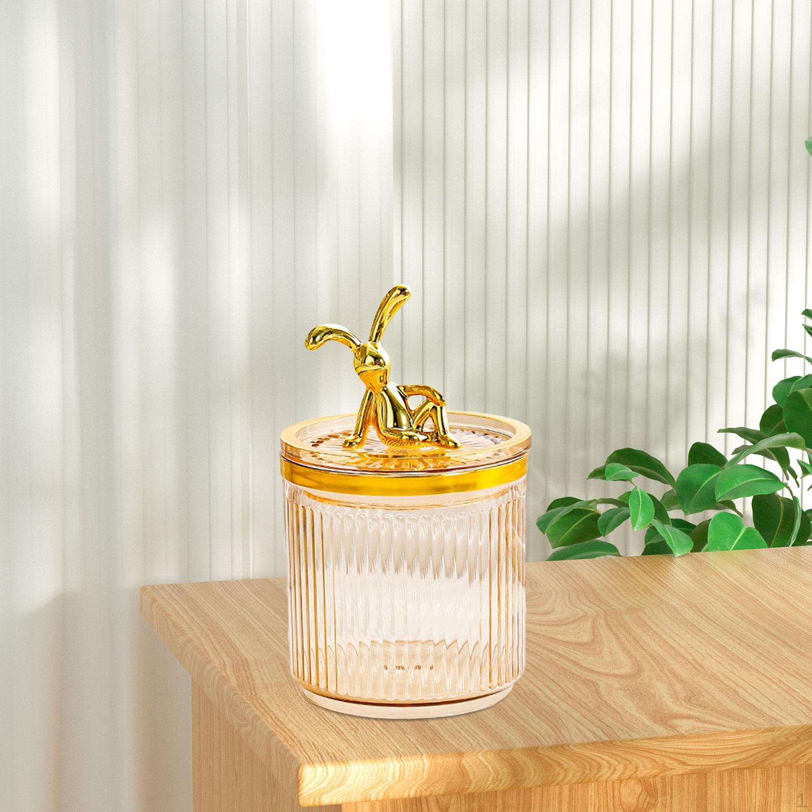 Makeup Pads Holder Container Case Dispenser Dustproof Cosmetics Organizer Storage Box for Vanity