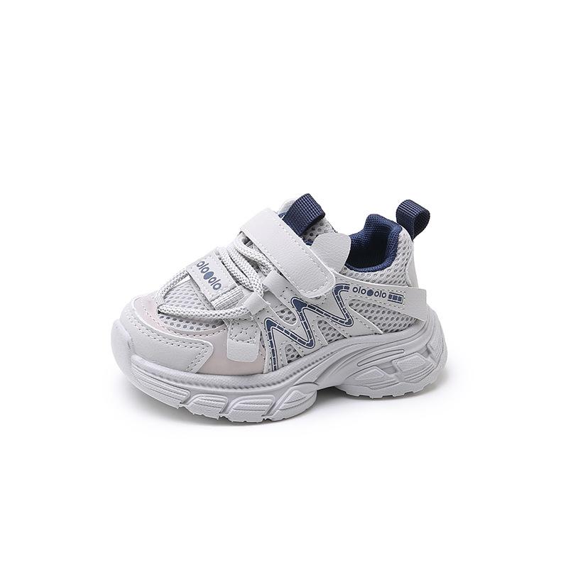 

Детская спортивная обувь весна и осень дышащая сетка папины туфли детские кроссовки для бега средние дети мальчики и девочки универсальная обувь 22 серый