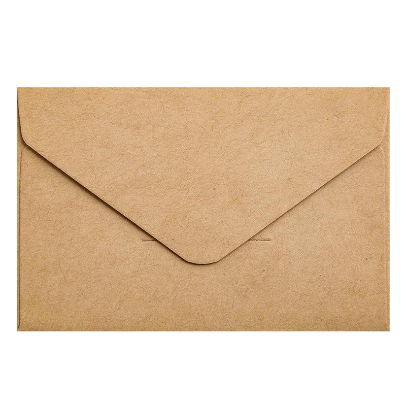 Retro Kraft Square Mini Envelope for Greeting Cards and Love Letters (Customizable)