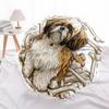 1 PC Automatic Folding Umbrella - Shih Tzu Pattern, Portable & Foldable Design with 8 Ribs, Christmas Birthday Gifts