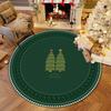 Christmas Large Round Rug Living Room Home Decor Sofa Rug Christmas Event Carpet Bedroom Bedside Soft Rug Kid's Play Mat Gifts