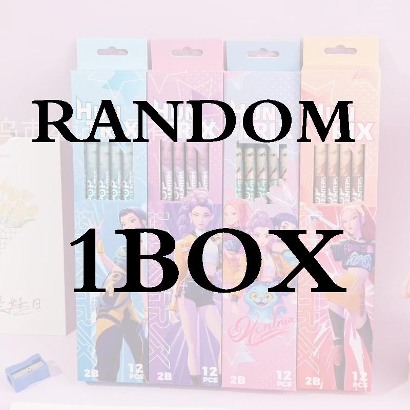 Korean Pop Demon Hunters Pencils Kawaii Animation Animation Design Serie Charming Boxed Pencil Student Learning Stationery Pencil Celebration Present