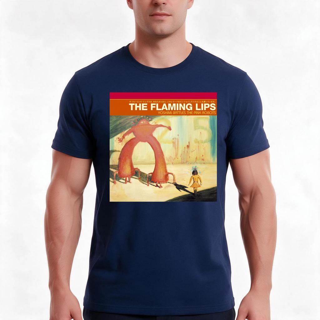 Flaming Lips Yoshimi Battles The Pink Robots Tshirt Summer Casual Cotton Tee Oversized Streetwear Tops Unisex Unisex Unisex