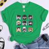 Women's new anime Harajuku printed T-shirt personalized women's casual T-shirt cartoon pattern T-shirt