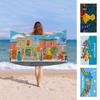 Cartoon S-Sesame-S-Street Bath Towel Microfiber Soft Water Absorbing Breathable For Girl Kids Decorative Cartoon Beach Towel