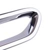 1 Pair Rear Bumper Fog Light Reflector Cover Trim Frame Bezel Surround Silver Fit for Toyota Sienna 2011 2012 2013 2014-